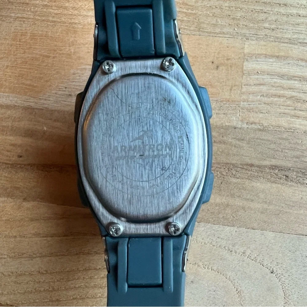 Armitron ladies gray and pink digital sport watch NEW BATTERY